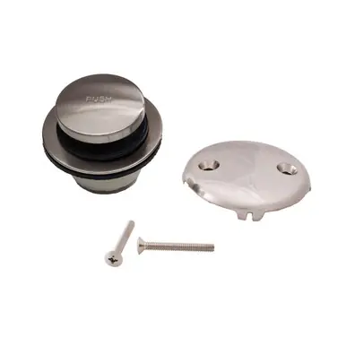 Trim To The Trade 4T-1903C-20 Tip-Toe Bathtub Drain Conversion Kit with Plastic Bushing - FLAT BLACK Original