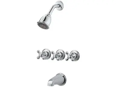 Price Pfister LG01-8CBC Three Handle Tub & Shower Trim Only - Chrome Editor’s Pick
