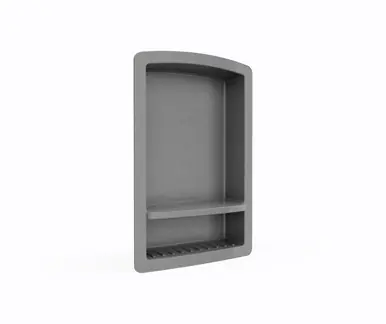 Latest Swanstone RS02215.203 Recessed Shower Shelf in Ash Gray - 22" H x 15" W x 4-5/16" D