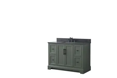 Free Delivery Vanity Art VA5048-VG 48" Single Sink Bathroom Vanity with Engineered Marble Top & Backsplash - Vintage Green