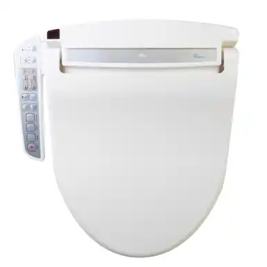 Clean Sense DIB-1500-RW Round Bidet Toilet Seat - White Worldwide Shipping