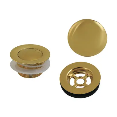 Kingston Brass Trimscape Toe Touch Tub Drain Trim Kit with Overflow Plate, Brushed Brass - VTDETRIM7 Get Yours