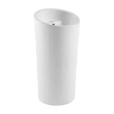 Worldwide Shipping Swiss Madison SM-PS310 St. Tropez 18 1/2" Wide Circular One-Piece Pedestal Sink