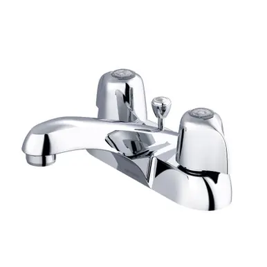 Handmade Gerber G0043431 Classics Two Handle Centerset Lavatory Faucet w/ Metal handles w/ Pop-Up Hole & Stay 1.2gpm - Chrome