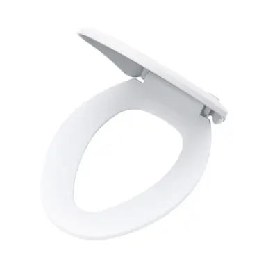 Gerber G0099216 Elongated Non-Slow Close Toilet Seat with Adjustable Mounting - White Must Have