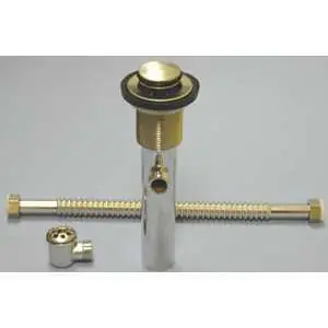 Warranty Included Hamat OVERFLOW ASSEMBLY Stainless Sink Drain with Overflow Assembly