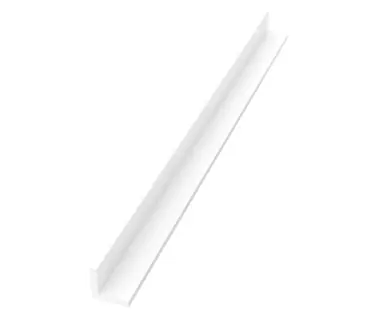 Modern Swanstone 96 inch Metal Edge Finishing Trim Kit in White