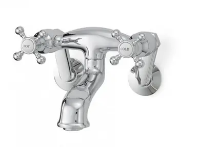 Cheviot 5138-BN Two Handle Tub or Wall Mounted Tub Filler Faucet with Cross Handles - Brushed Nickel Must Have