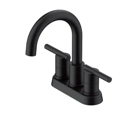 Time-Limited Gerber D307058BS Parma Two Handle Centerset Lavatory Faucet w/ Metal Touch Down Drain 1.2gpm - Satin Black