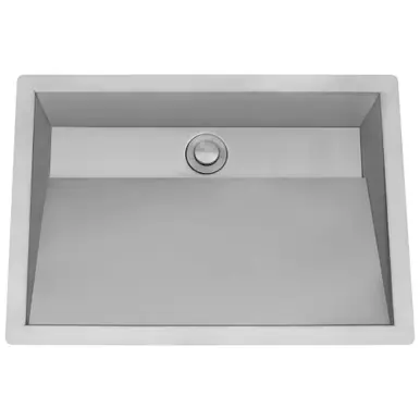Fresh Stock Ruvati 20 x 14 inch Brushed Stainless Steel Undermount Ramp Bathroom Sink Stainless Steel - RVH6140ST