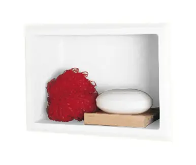 Swanstone AS01075.010 Recessed Bathroom Shelf in White - 10-3/4" H x 7-1/2" W Must Have