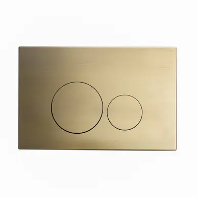 Swiss Madison SM-WC001Z Wall Mount Actuator Flush Push Button Plate - Brushed Brass Trusted Brand