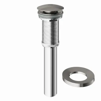 Cheap Vigo VG07000BN Bathroom Vessel Sink Drain Without Overflow - Brushed Nickel