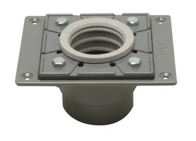 Premium Alfi ABDB55 PVC Shower Drain Base with Rubber Fitting