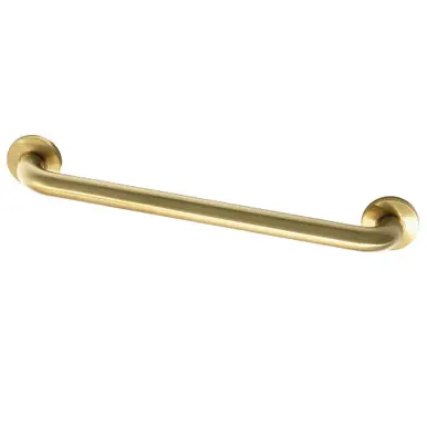 Trending Kingston Brass DR514187 Meridian 18-Inch Decorative ADA Grab Bar, Brushed Brass