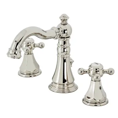 Kingston Brass FSC1979BX Metropolitan Widespread Two Handle Bathroom Faucet with Pop-Up Drain, Polished Nickel Bulk Order