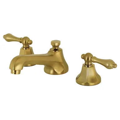 Viral Kingston Brass KS4467AL 8 in. Widespread Bathroom Faucet, Brushed Brass