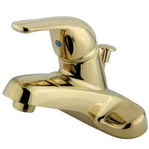 Free Delivery Kingston Brass Single Handle Lavatory Faucet with Pop-Up Drain - Polished Brass KB542