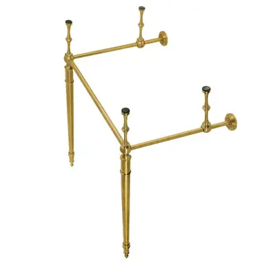 Kingston Brass VPB33227 Edwardian Brass Console Sink Legs, Brushed Brass - 22 5/16 x 18 15/16 inches Seasonal Sale