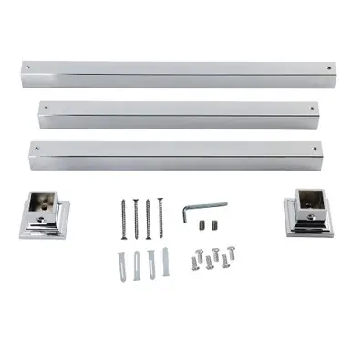 Big Sale Kingston Brass VPB3322SQ1H Monarch Console Sink Legs Wall Support, Polished Chrome - 19.94 x 16.94 x 1.25 inches