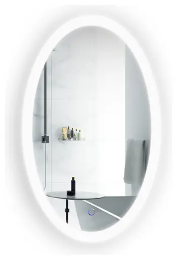 Instant Buy Krugg Sol2240 22 Inch x 40 Inch Oval LED Lighted Wall Mount Bathroom Mirror Fog Free and Dimmable