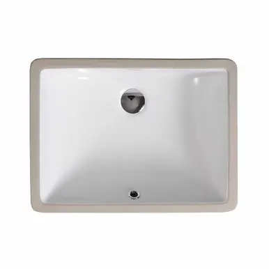 Oakland 18" X 13" Oval Undermount Ceramic Bathroom Sink with Overflow Drain - White - LVU1813W Bargain