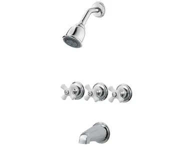 Wholesale Price Pfister LG01-8CPC Three Handle Tub & Shower Faucet-Chrome