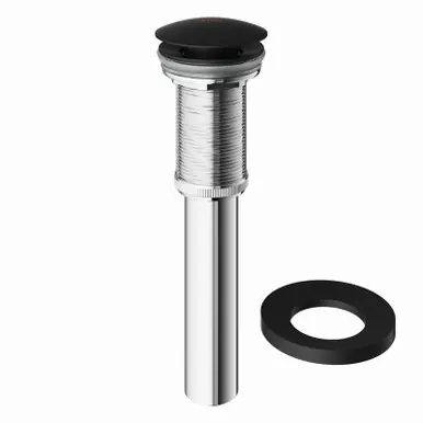 Secure Checkout Vigo VG07000MB Vessel Bathroom Sink Pop-Up Drain And Mounting Ring In Matte Black