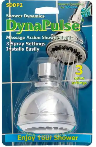 Exclusive Whedon SDDP2 Dynapulse 3 Spray Massage Shower Head, White