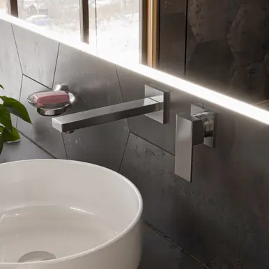 Alfi AB1468-BN Brushed Nickel Single Lever Wallmount Bathroom Faucet Secure Checkout