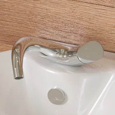 Alfi AB1572-PC Wave Polished Chrome Single Lever Bathroom Faucet Free Returns