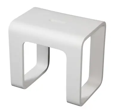 Alfi White Matte Solid Surface Resin Bathroom / Shower Stool No Minimum Order