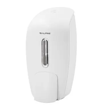 Alpine ALP425-WHI 425-WHI Soap & Hand Sanitizer Dispenser, Surface Mounted, 800 ml Capacity, White Authentic