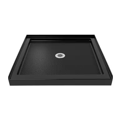 Latest DreamLine DLT-1132320-88 SlimLine 32 in. D x 32 in. W x 2 3/4 in. H Center Drain Single Threshold Shower Base in Black