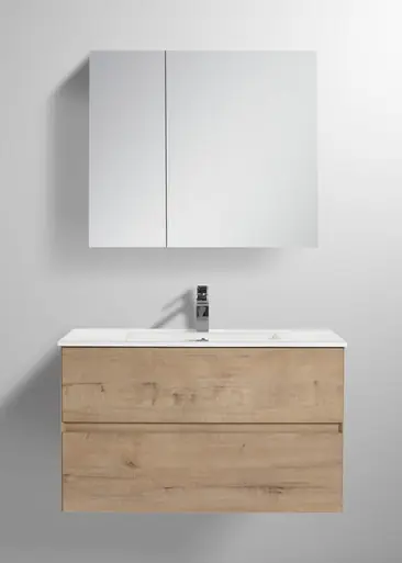 Blossom V8036 36 29 C Assisi 36" Wall Hung Vanity With Ceramic Sink - Classic Oak Secure Checkout
