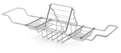Price Drop Cheviot 31500-CH Deluxe Over-the-tub Brass Bathtub Caddy 27" to 42" - Chrome