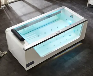 Special Offer EAGO AM152ETL-6 6 ft Clear Rectangular Acrylic Whirlpool Bathtub