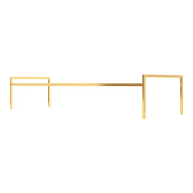 Super Sale Fine Fixtures SHLG48SB Shawbridge Leg / Base 48" Wide - Satin Brass