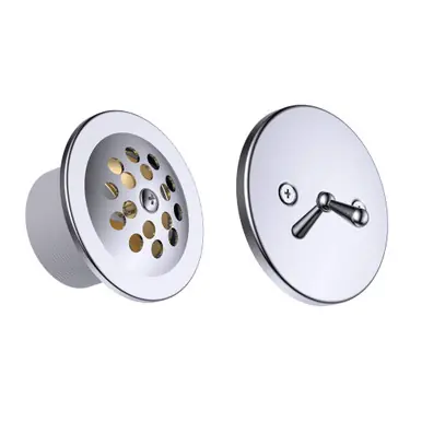 Price Cut Fine Fixtures Trip Lever Drain & Overflow Cover - Polished Chrome - TLDPC