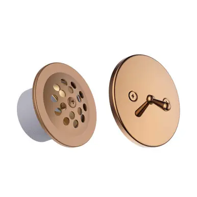 Fine Fixtures Trip Lever Drain & Overflow Cover - Rose Gold - TLDRG Exclusive