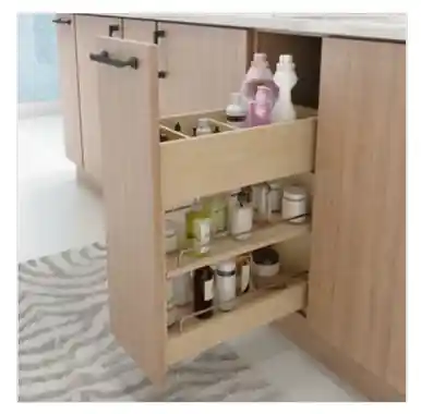 Buy Today Hardware Resources VBPO8-SC No Wiggle 8 Inch Vanity-height Cabinet Pullout