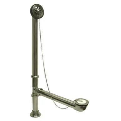 Kingston Brass CC2098 Clawfoot Tub Waste And Overflow Drain - 20 Gauge - Satin Nickel Genuine