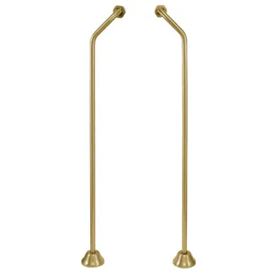 Kingston Brass CC477 Double Offset Bath Supply, Brushed Brass No Minimum Order