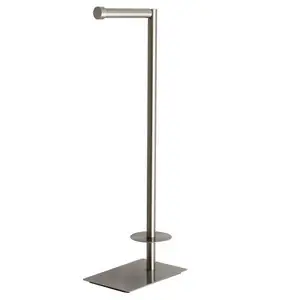 High Quality Kingston Brass CC8008 Freestanding Toilet Paper Holder Stand - Satin Nickel