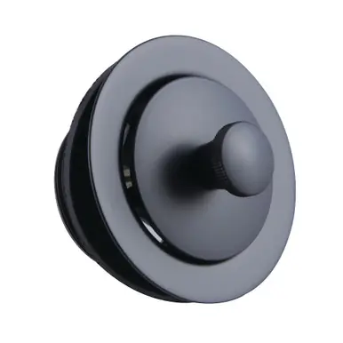 Kingston Brass DLL200MB Brass Lift & Lock Tub Drain, Matte Black Professional Grade