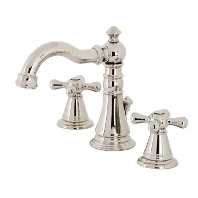 Same Day Shipping Kingston Brass Fauceture FSC1979AAX American Classic 8 in. Widespread Two Handle Bathroom Faucet, Polished Nickel