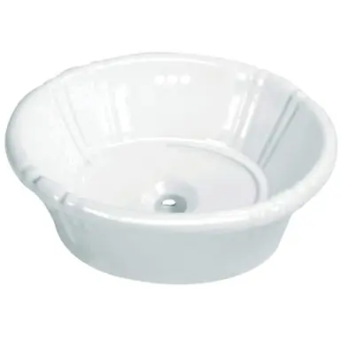 Latest Kingston Brass Fauceture EV18157 Vintage Vitreous China Single Bowl Drop-In Bathroom Sink, White - 17 11/16 x 14 3/8 x 7 inches
