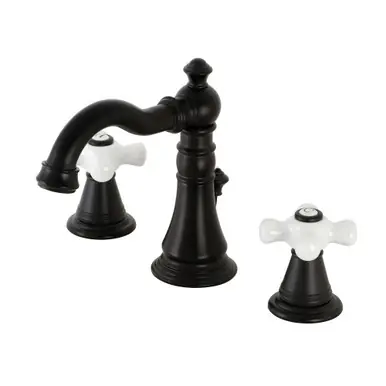 Trending Kingston Brass Fauceture FSC1970APX American Classic 8 in. Widespread Bathroom Faucet, Matte Black
