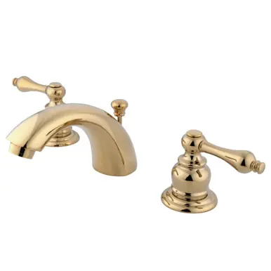 Premium Kingston Brass GKB942AL Mini-Widespread Bathroom Faucet, Polished Brass