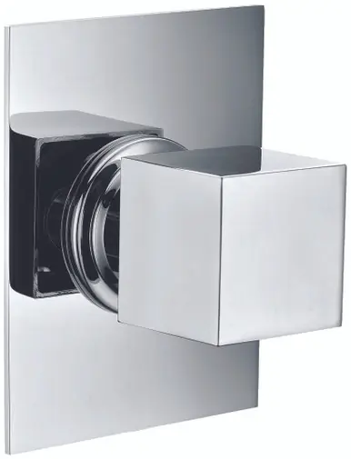 Alfi AB9209-PC Polished Chrome Modern Square 3 Way Shower Diverter, Includes Rough Valve Exclusive